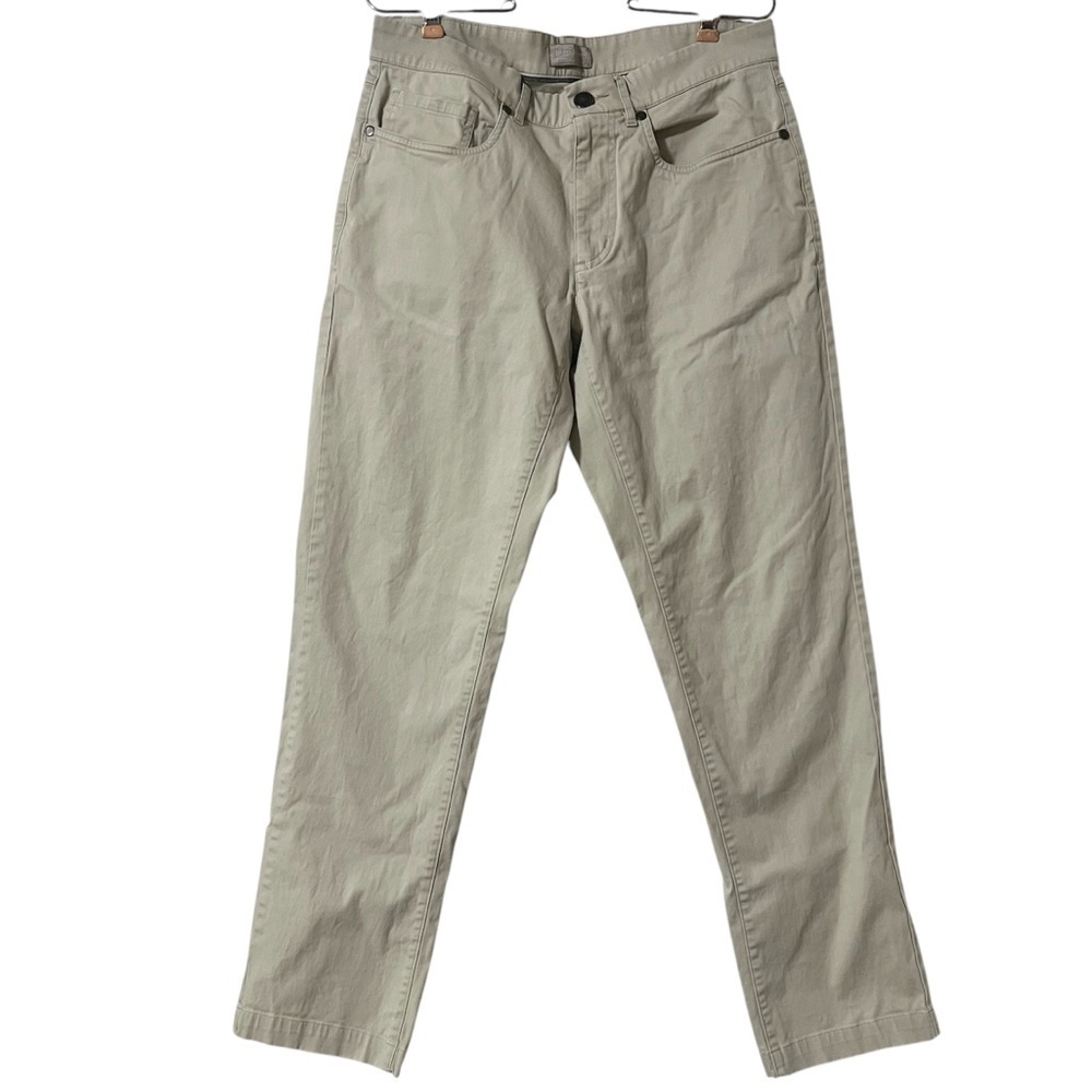 Hickey Freeman New York Men's Khaki Stretch Pants in Light Beige Sz 30x30 Casual